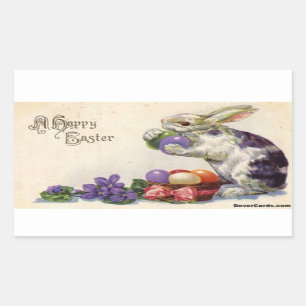 Vintage Easter Bunny Sticker