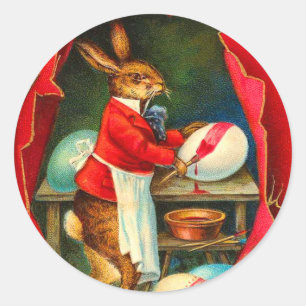 Vintage Easter Bunny Stickers