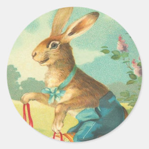 Vintage Easter Bunny Stickers