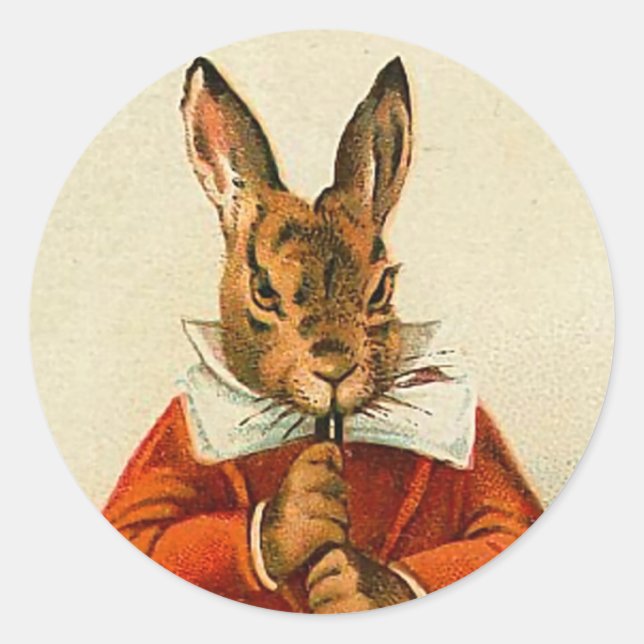 Vintage Easter Bunny Stickers (Front)