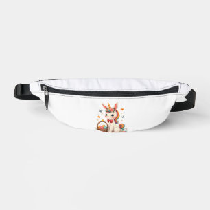 Vintage Easter Bunny Unicorn Pastel Floral Cartoon Bum Bags