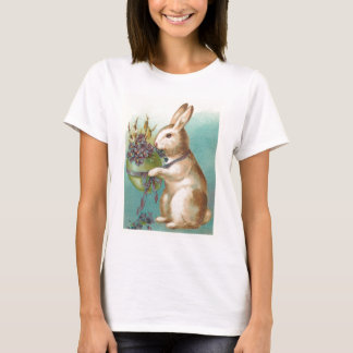 Vintage Easter Bunny With Green Egg T-Shirt