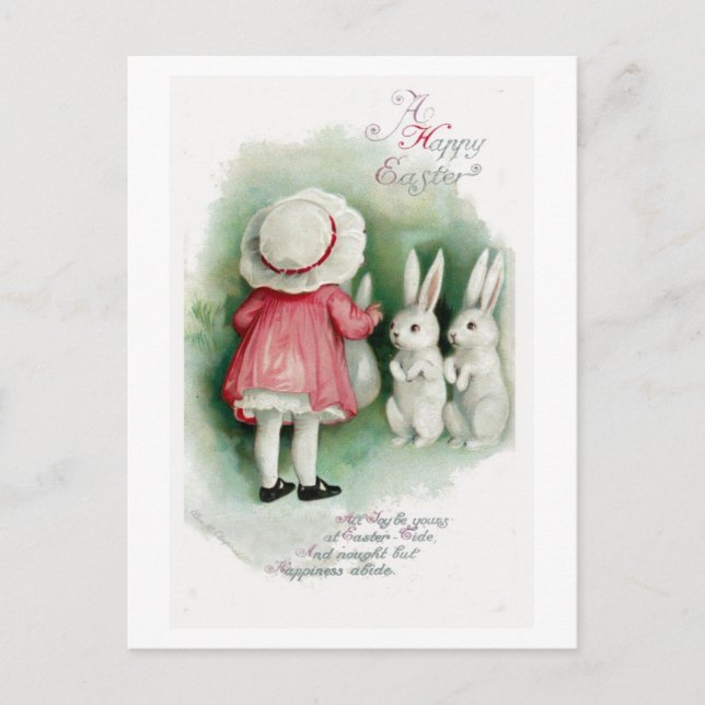 Vintage Easter Card Reproduction Postcard (Front)