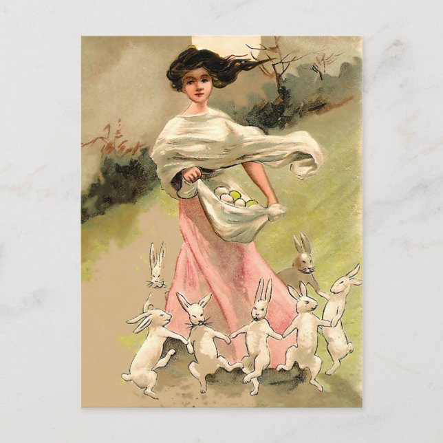 Vintage Easter Ceremony Postcard (Front)