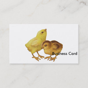 Vintage Easter Chicks Business Card