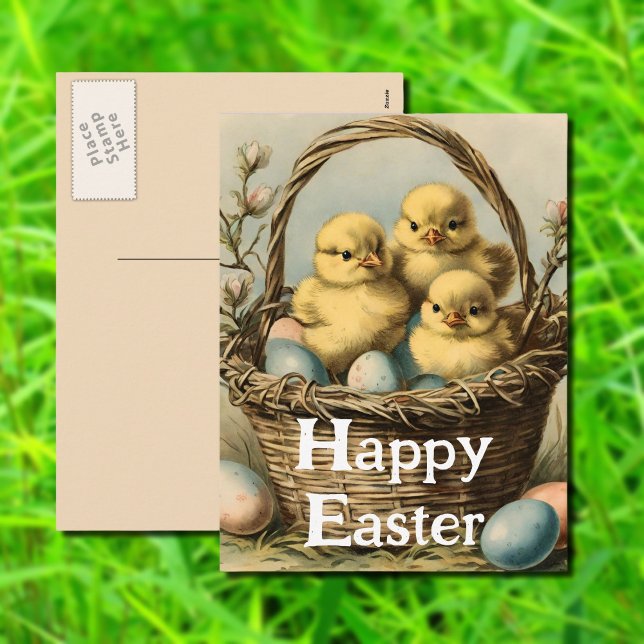 Vintage   Easter Chicks  Holiday Postcard (Creator Uploaded)