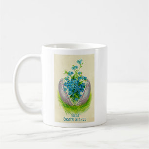 Vintage Easter Egg Best Easter Wishes Greeting Coffee Mug