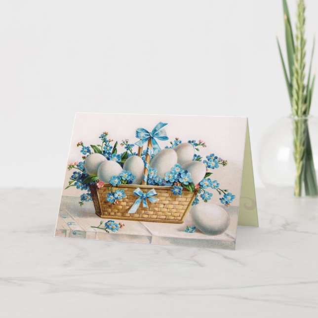 Vintage Easter Egg Card (Front)