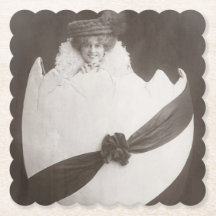 Vintage Easter Egg Lady