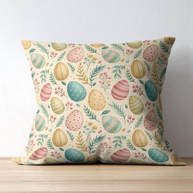 Vintage Easter Eggs with Floral Buds Cushion (Creator Uploaded)