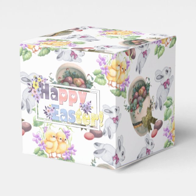 Vintage Easter Favour Box (Front Side)