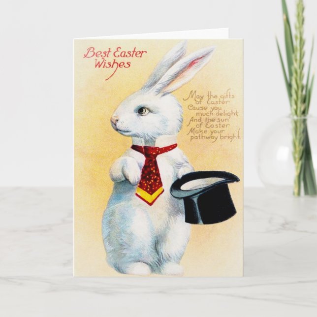 Vintage Easter Greeting Card (Front)