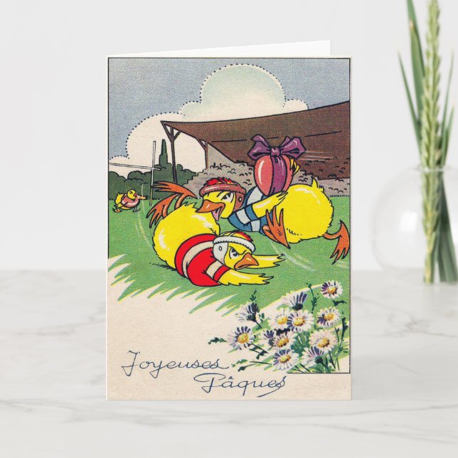 Vintage Easter Greeting Card (Front)