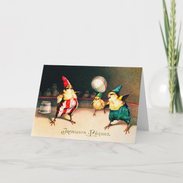 Vintage Easter Greeting Card (Front)