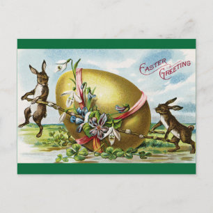 Vintage Easter Greeting Holiday Postcard