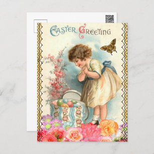 Vintage Easter Greeting Postcard