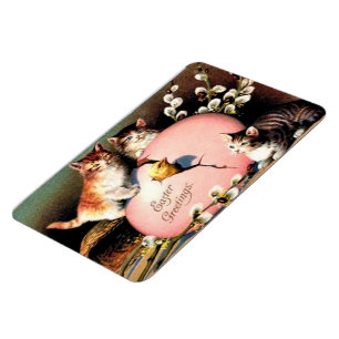 Vintage Easter Greetings Magnet