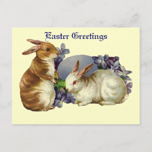 Vintage Easter Greetings Postcard