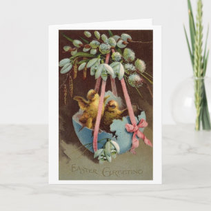 Vintage Easter Greetings!  Victorian Easter Card