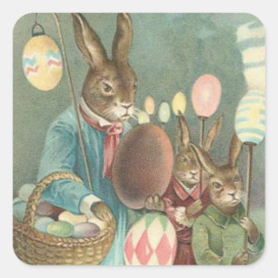 Vintage Easter Holiday Art sticker