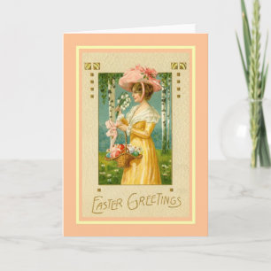 Vintage Easter Holiday Card