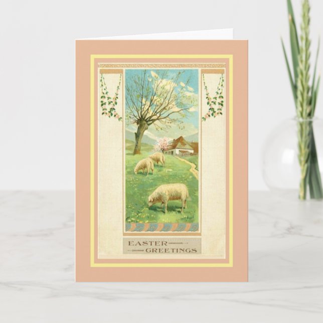 Vintage Easter Holiday Card (Front)