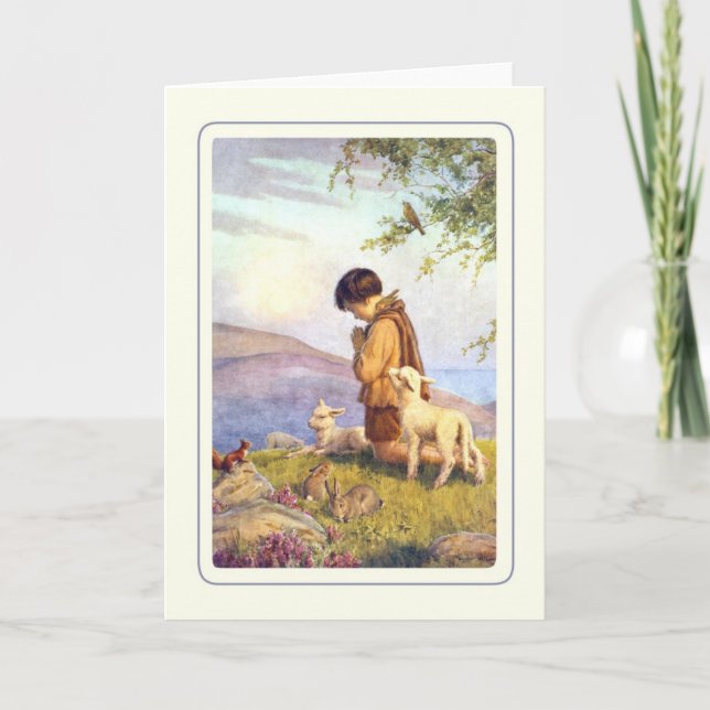 Vintage Easter Holiday Card (Front)