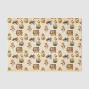 Vintage Easter Holiday pattern party tissue Tissue Paper