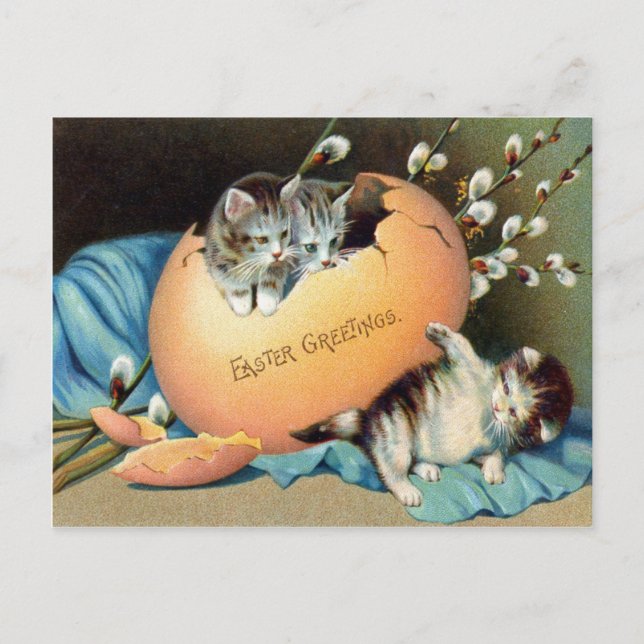 Vintage Easter Holiday Postcard (Front)