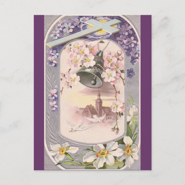 Vintage Easter Holiday Postcard (Front)