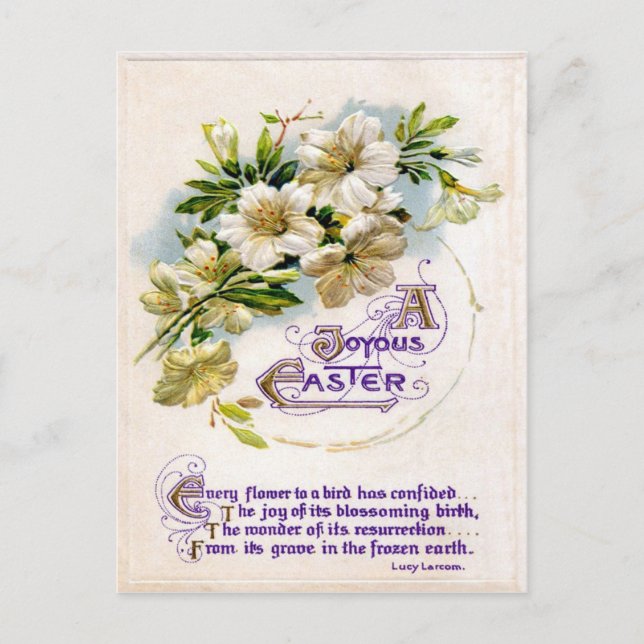 Vintage Easter Holiday Postcard (Front)