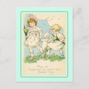 Vintage Easter Holiday Postcard