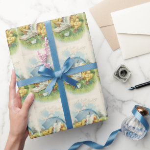 Vintage Easter Holiday wrapping paper