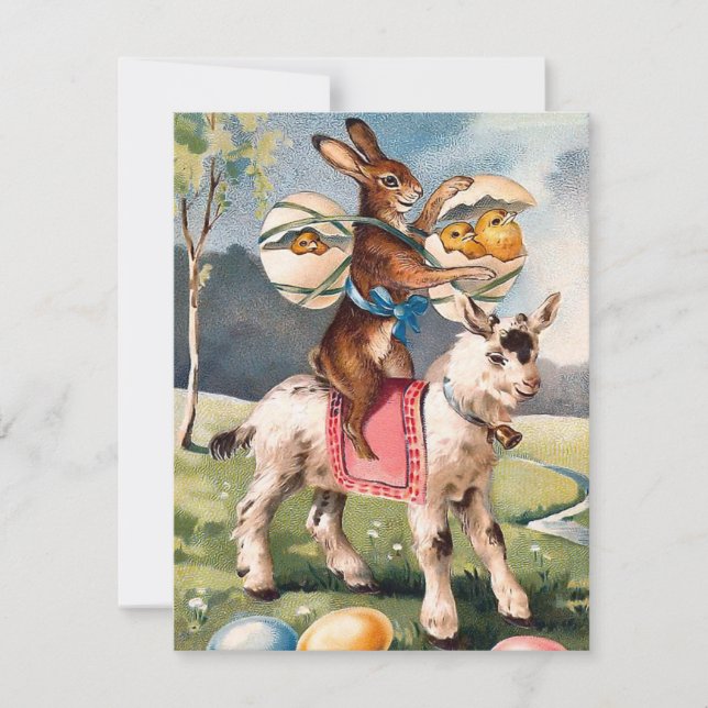 Vintage Easter Invitation (Front)