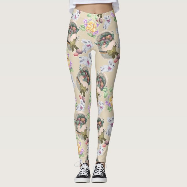 Vintage Easter Leggings (Front)