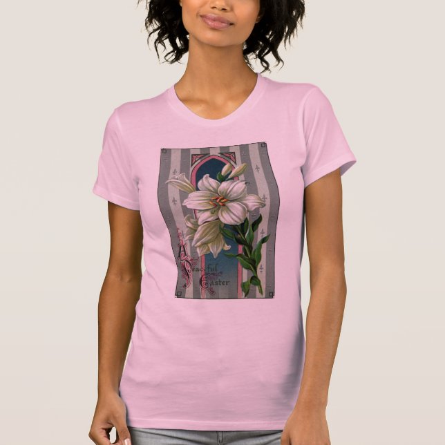 Vintage Easter Lilies T-Shirt (Front)