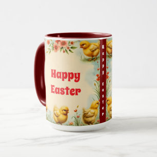 Vintage Easter Little Chicken Holiday Collection Mug