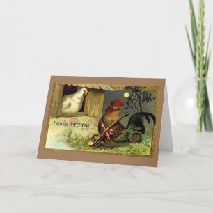 Vintage Easter Love Serenade, Holiday Card