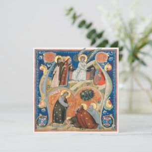 Vintage Easter Manuscript Illumination Holiday Card