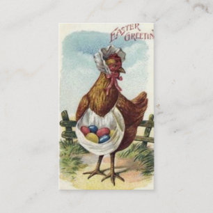 Vintage Easter Mini Doodle Greeting Card Add Text