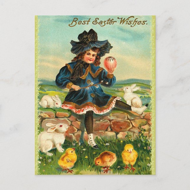 Vintage Easter Postcard (Front)