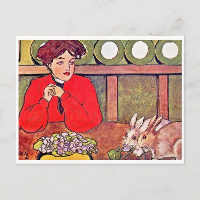 Vintage Easter Postcard (Front)