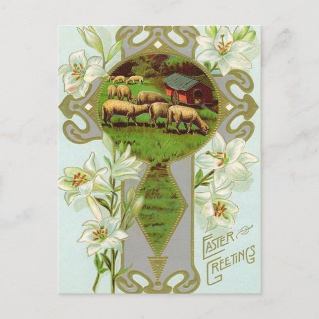 Vintage Easter Postcard (Front)
