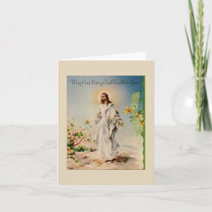 Vintage Easter Risen Christ Card