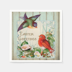 Vintage Easter Spring  Napkin
