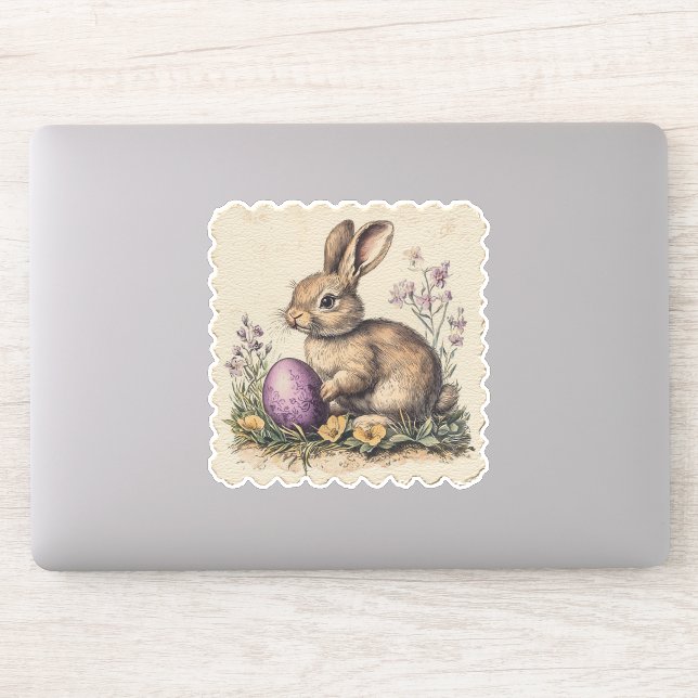 Vintage Easter Sticker (Computer)