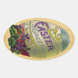 Vintage easter sticker