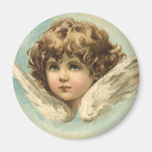 Vintage Easter, Victorian Lily Flowers and Angel Magnet
