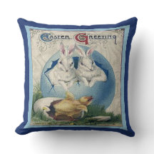 Vintage Easter White Rabbits and Baby Chick, ZSSG