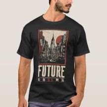 Vintage Eastern Cityscape | Urban Skyline Portrait
